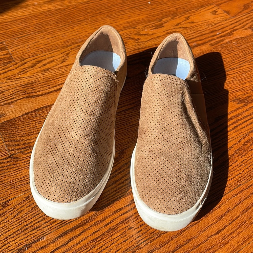 Brown slip on sneaker